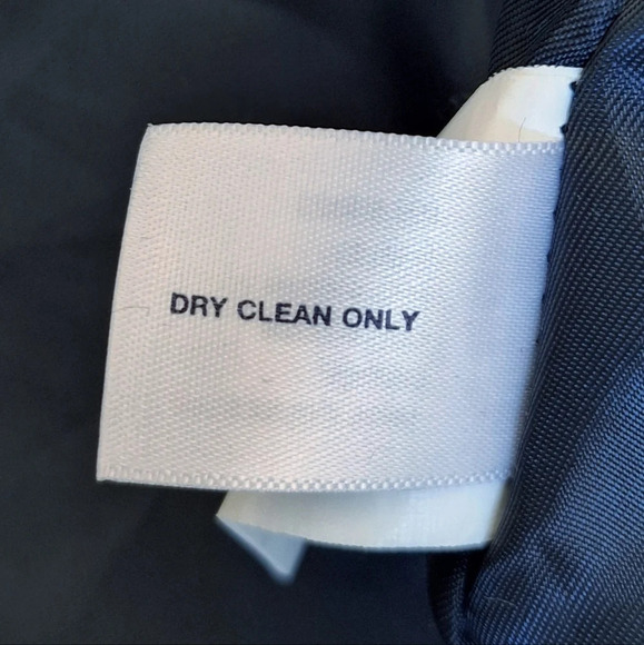 Gap Navy Wool Blend Cropped Coat Winter Warm Business Casual Aline Hip - Picture 7 of 7